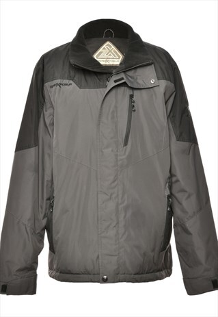 BEYOND RETRO VINTAGE DARK GREY MOUNTAINEERING JACKET - XL