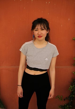VINTAGE ADIDAS REWORKED CROP TOP