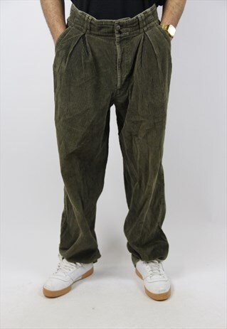 VINTAGE CORD KHAKI TROUSERS