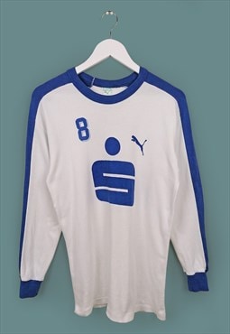 PUMA 80's Football shirt Soccer Jersey long sleeve number 8