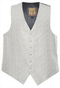 Vintage Button Front Waistcoat - M