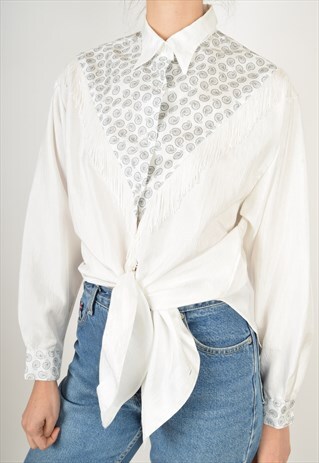 VINTAGE SHIRT WITH FRINGE 90'S (2967)