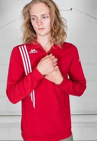 VINTAGE ADIDAS THREE STRIPES ZIP UNISEX SWEATSHIRT