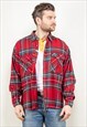 Vintage 80's Plaid Flannel Shirt in Multi