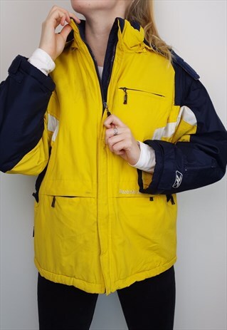 REEBOK - YELLOW AND BLACK JACKET (L)