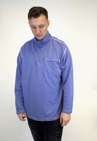 VINTAGE NAUTICA 1/4 ZIP JUMPER.