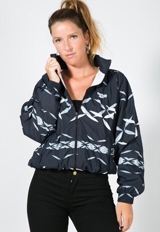 VINTAGE 80'S USA REEBOK SHELL SPORT JACKET / S1363