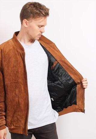 VINTAGE SUEDE BOMBER JACKET