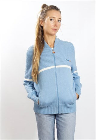 ELLESSE CARDIGAN / ELLESSE SWEATER / ELLESSE JUMPER / 90S