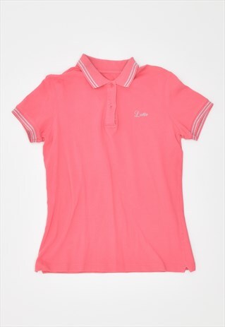 VINTAGE 00'S Y2K LOTTO POLO SHIRT PINK