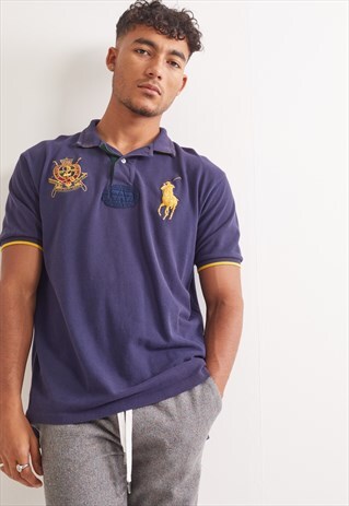 VINTAGE RALPH LAUREN SHORT SLEEVE POLO TOP