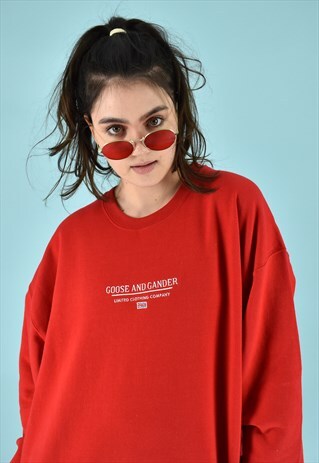 G&G UNISEX RED LTD SWEAT