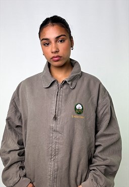Dark Grey Vintage  Tri-Mountain Workwear Jacket Coat