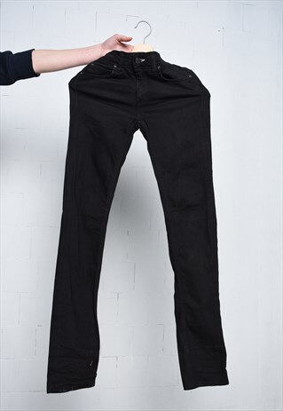 Vintage Y2K 00s ACNE JEANS skinny denim jeans black 