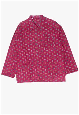 Vintage pink patterned pyjama shirt