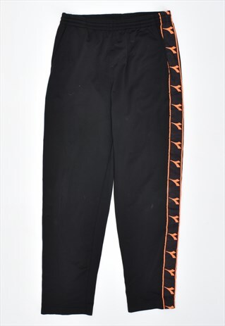 VINTAGE 90'S DIADORA TRACKSUIT TROUSERS BLACK