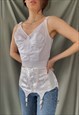 Vintage 90s does 60s white 38A/36B/34C cone bustier corset