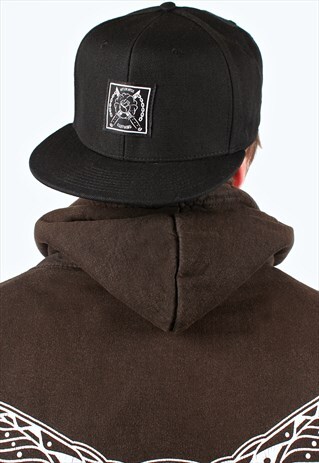 ROSE DAGGER BLACK 6 PANEL SNAPBACK