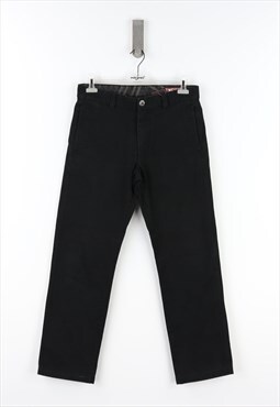 Murphy & Nye Regular Fit High Waist Trousers in Black - 46