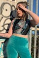 PSYCHEDELIC PRINT REWORKED PATCHWORK FESTIVAL TANK TOP 