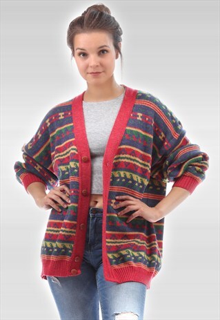 VINTAGE AZTEC CARDIGAN 3180