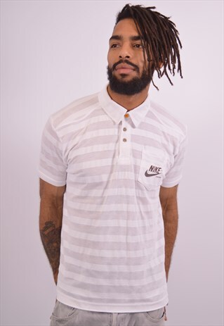 VINTAGE NIKE POLO SHIRT SLIM FIT WHITE