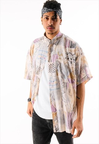 VINTAGE PATTERN SHIRT PSAW292D