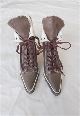 Suede High Heels Sneakers Boots