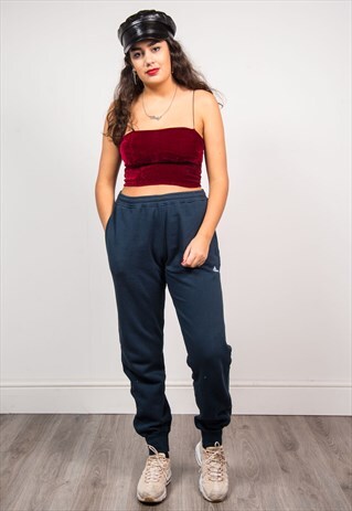 ADIDAS VINTAGE 90'S DARK BLUE TRACKSUIT BOTTOMS JOGGERS