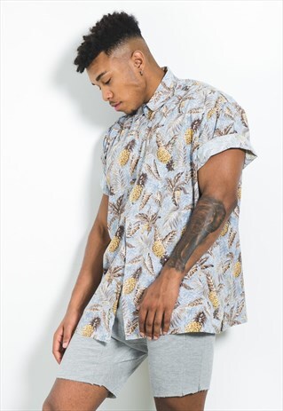 VINTAGE 80S HAWAIIAN SHORT SLEEVE SHIRT / S6809