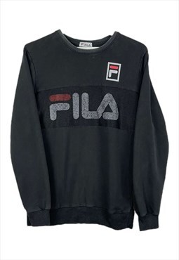 Vintage Fila Sweatshirt in Black M