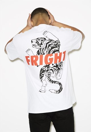 FRIGHT OVERSIZED WHITE TEE