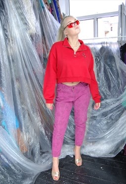 Vintage y2k tie-dye funky denim festival pink jeans trousers