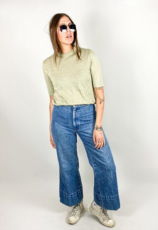 SAGE KNIT 70S TOP