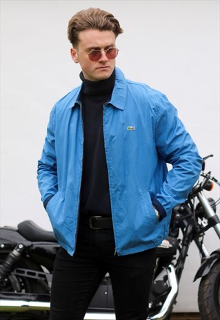 LACOSTE USA BLEU DE FRANCE HARRINGTON JACKET