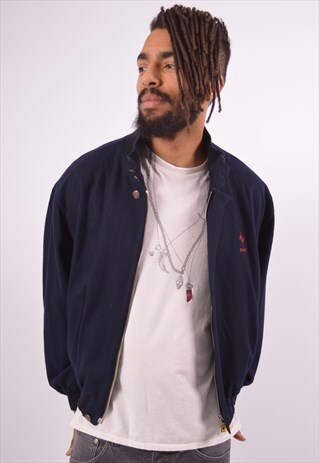 VINTAGE FERRARI BOMBER JACKET NAVY BLUE