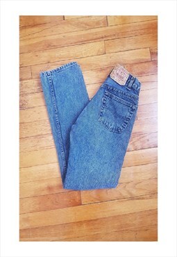 Vintage 1980s Levi's 501 High Waisted Slim Jeans Made in USA