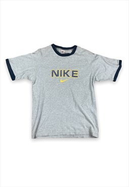 Nike vintage 90s screen printed spell out t-shirt