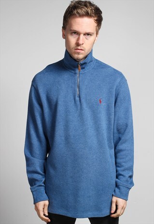 VINTAGE RALPH LAUREN HALF ZIP JUMPER