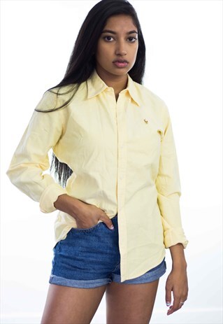 VINTAGE POLO RALPH LAUREN LOGO SHIRT 90S X 7.6