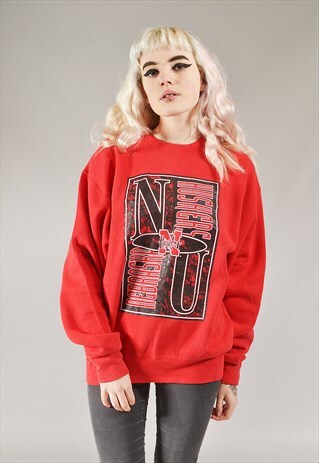 VINTAGE NEBRASKA HUSKERS SWEATSHIRT RED