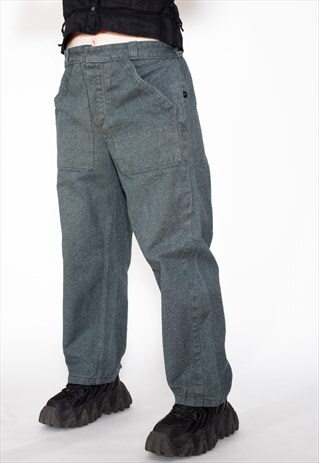VINTAGE 80S DENIM WORK TROUSERS ID:7704