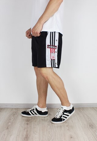 VINTAGE MENS ADIDAS BIG LOGOTRACK SUIT SHORT