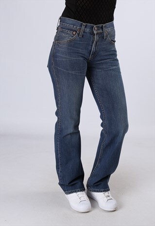 LEVIS 507 DENIM BOOTCUT FLARE JEANS VINTAGE UK 8 (FB2Q)