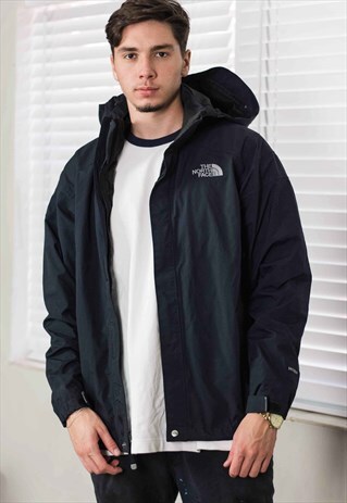 VINTAGE THE NORTH FACE HOODIE JACKET LOGO 90S M 28.4