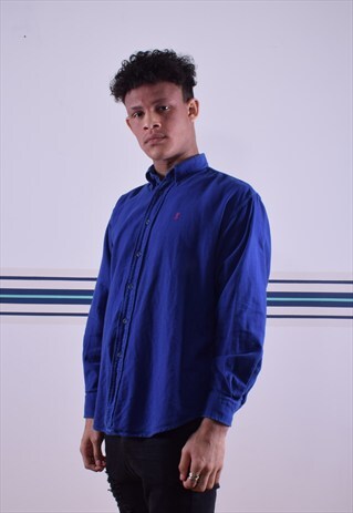 BLUE YVES SAINT LAURENT SHIRT