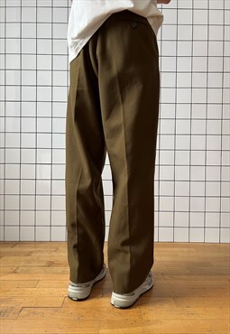 Vintage Military Pants Trousers Army 90s Green Khaki
