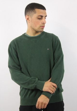 VINTAGE LACOSTE GREEN JUMPER