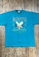 Vintage Turquoise Print T - Shirt 