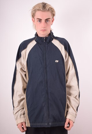NIKE MENS VINTAGE TRACKSUIT TOP JACKET XXL GREY 90S